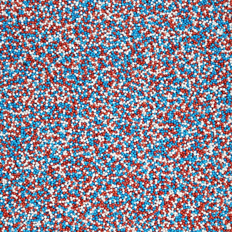 Patriotic  Nonpareils Bake In Sprinkle On Edible Confetti Sprinkles Toppings For Cake Cookie Cupcake Icecream Donut 4oz