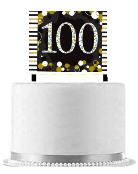 100th YourMyStar  Birthday - Anniversary Celebration Cake Decoration Banner