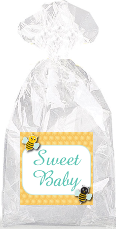Bee Sweet Baby  Party Favor Bags with Ties - 12pack
