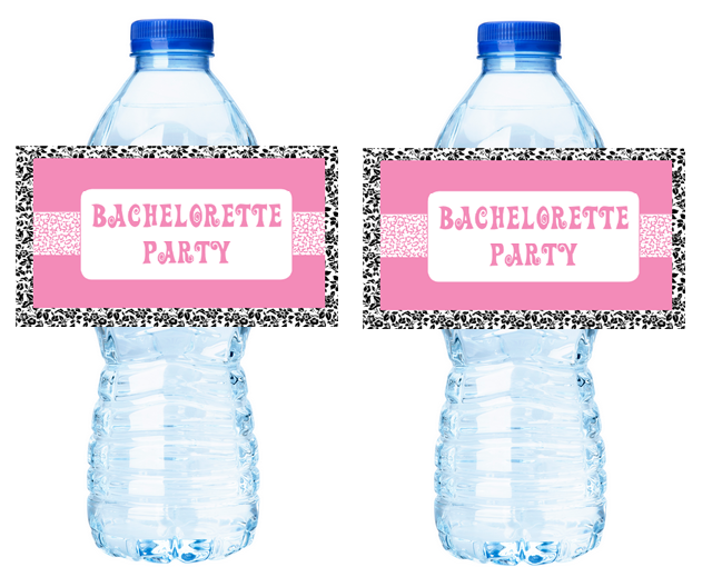 Floral Bachelorette Party Water Bottle Decorations Labels