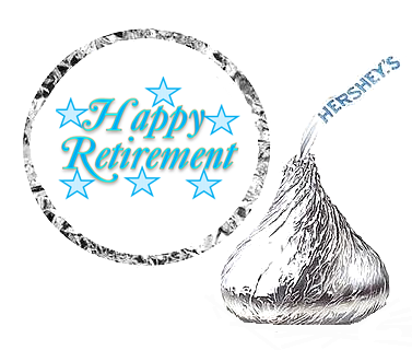 216 Happy Retirement Party Favor Hershey&