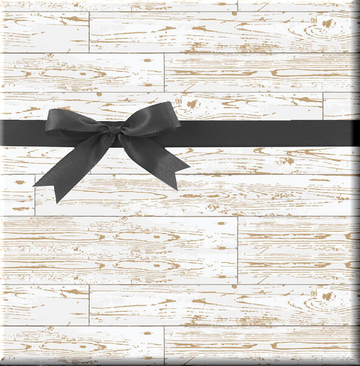 White Stone Wash Gift Wrapping Paper 15ft