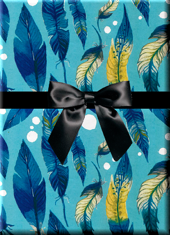 Feathers Gift Wrapping Paper 15ft