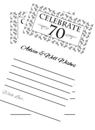 Celebrate 70! Advice Cards -40pk