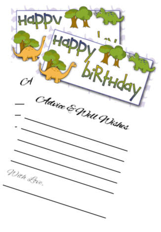 Happy Birthday-Dino Advice Cards -40pk