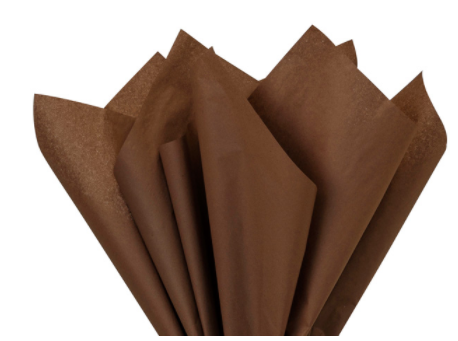 Chocolate Color Gift Wrap Pom Pom Tissue Paper