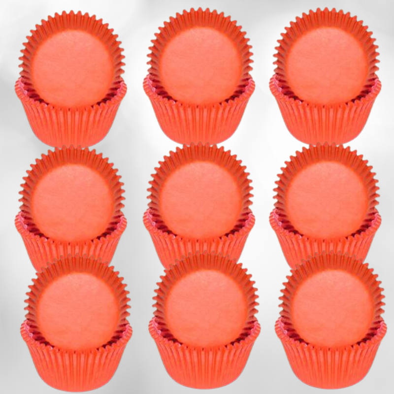 Orange Solid Colored Cupcake Liners Baking Cups -50pack