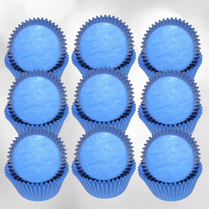 Light Blue Solid Colored Cupcake Liners Baking Cups -50pack