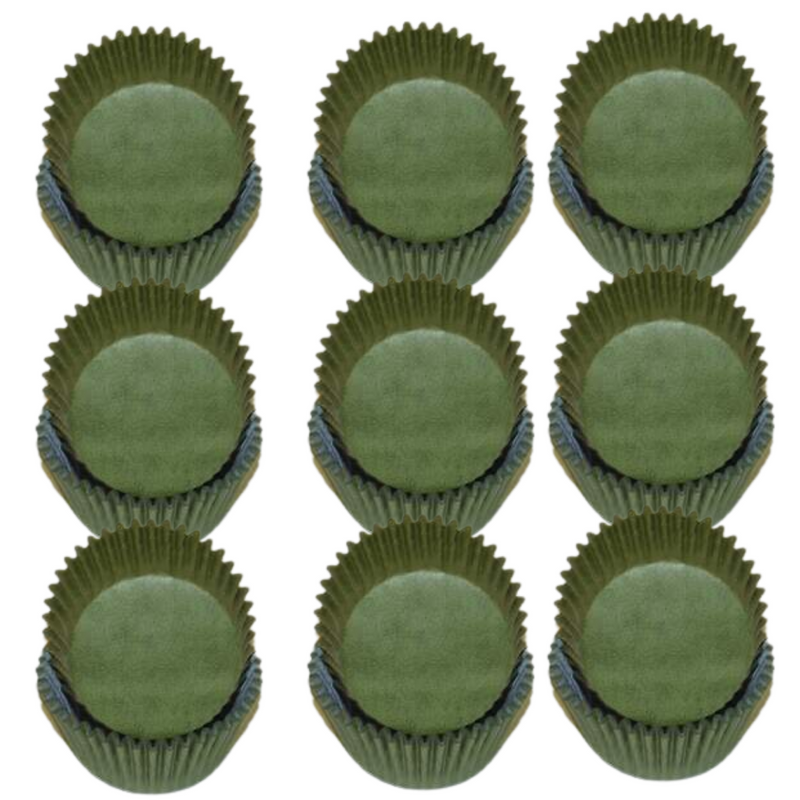 Olive Colored Cupcake Liners Baking Cups -50pack