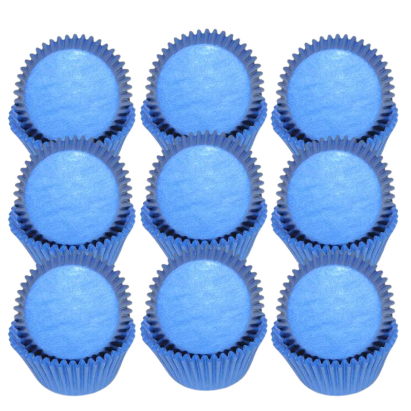 Light Blue Solid Colored Cupcake Liners Baking Cups -50pack