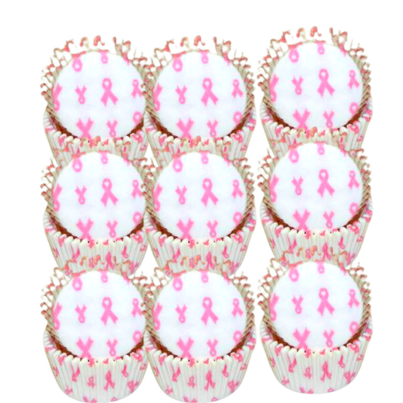 Pink Ribbon Cupcake Liners Baking Cups -50pack