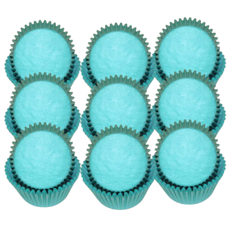 Teal Solid Colored Cupcake Liners Baking Cups -50pack
