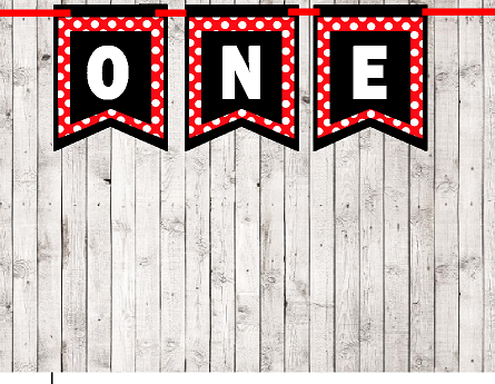 First (1st) Birthday Red Polka Dot Party Theme Picture Backdrop-HIgh C ...