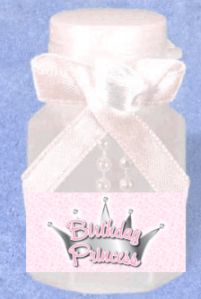 Birthday Princess 12pack Mini Bubble Favors