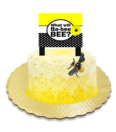 Ba-bee Cake Decoration Banner with Bee