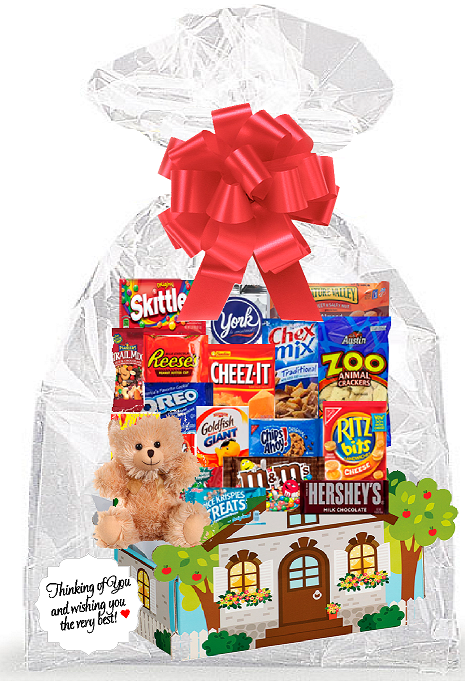 Welcome Home Thinking Of You Cookies, Candy & More Care Package Snack Gift Box Bundle Set