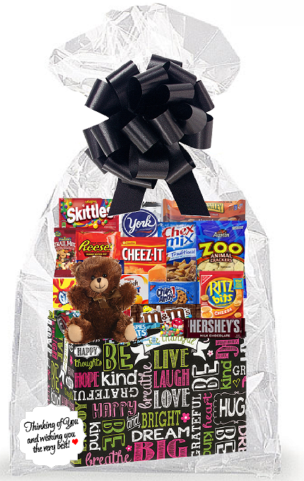 Congratulations Dream Big Hugs  Thinking Of You Cookies, Candy & More Care Package Snack Gift Box Bundle Set