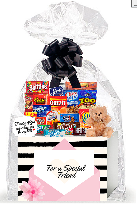 For a Special Friend Thinking of You Cookies, Candy & More Care Package Assortment Variety Gift Box Bundle Set