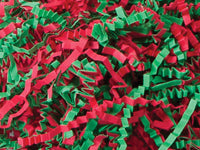 Christmas Mix Cut - Shredded Paper Gift Box & Basket Crinkle Paper -8oz Bag