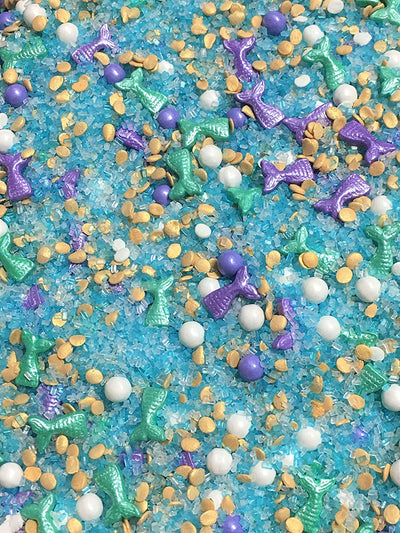 Sea Ocean Mermaid Cupcake Cake Decoration Confetti Sprinkles Cake Cookie Icecream Donut Jimmies Quins 6oz