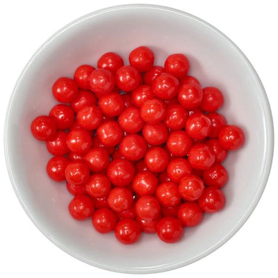 Red Round Edible Beading Pearls Cupcake Cake Decoration Confetti Sprinkles 4oz