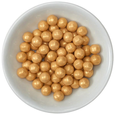 Gold Round Edible Beading Pearls Cupcake Cake Decoration Confetti Sprinkles 4oz
