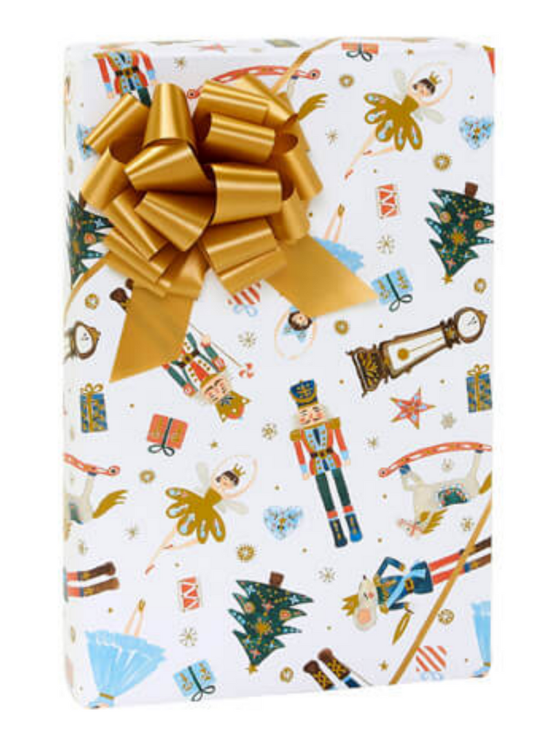 Nut Cracker Christmas Holiday Gift Wrapping Paper 15ft