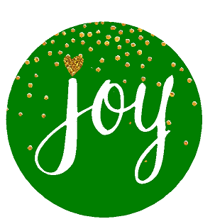 24pack Joy Green Chirstmas Holiday Stickers Labels Envelope Decorative Seals -1.5inch