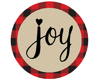 24pack Joy Lumberjack  Chirstmas Holiday Stickers Labels Envelope Decorative Seals -1.5inch