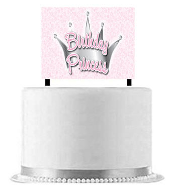 Birthday Princess Cake Decoration Banner