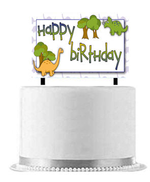 Dinosaur Cake Decoration Banner