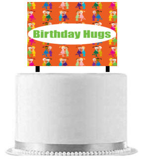 Birthday Hugs Cake Decoration Banner