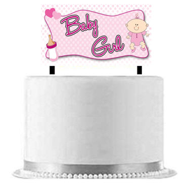 Baby Girl Cake Decoration Banner