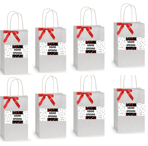 Grand Opening 12pack Gift - Shopping Bags with Handles