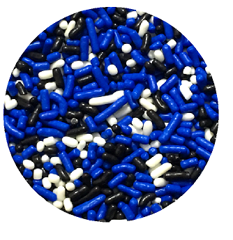 White Blue Black Cake Pop Cookie Cupcake Cakes Edible Confetti Decorations Sprinkles Desert Jimmies Toppers 6oz 6oz