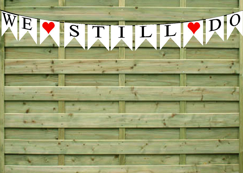 We STill Do Paper Garland Bunting Party Decoration Banner