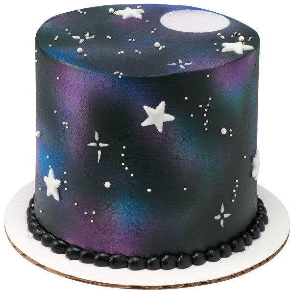 Mini White Stars Edible Cake Cupcake Sugar Decorations -24ct