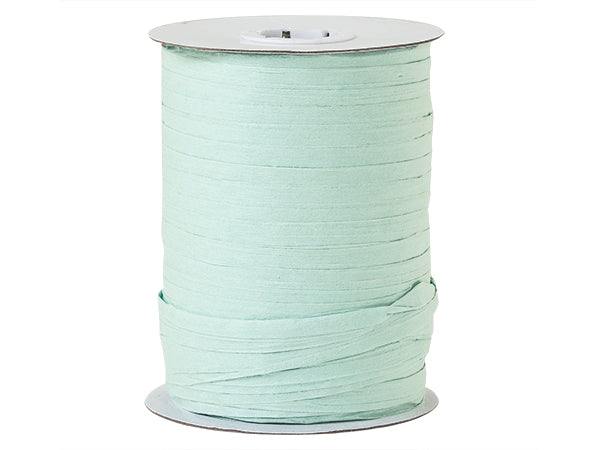 Paper Cool Mint Gift Wrap Packaging Raffia Ribbon with Gift Tags