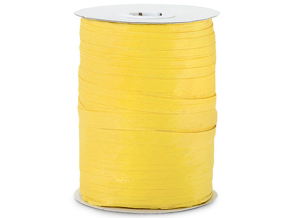 Paper Sunshine Yellow Gift Wrap Packaging Raffia Ribbon with Gift Tags
