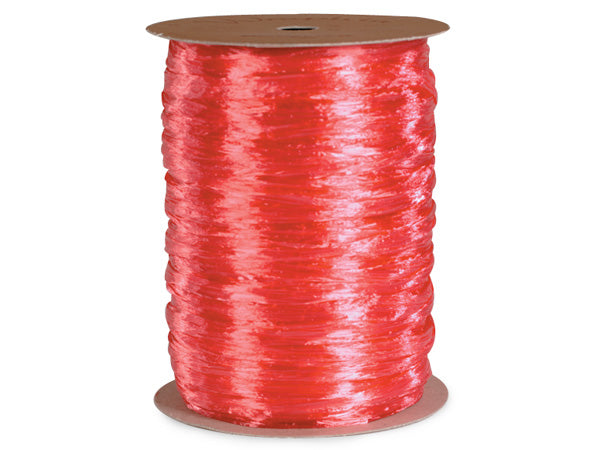 Pearlized Coral Gift Wrap Packaging Raffia Ribbon with Gift Tags