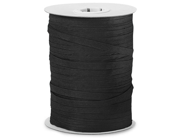 Paper Black Gift Wrap Packaging Raffia Ribbon with Gift Tags
