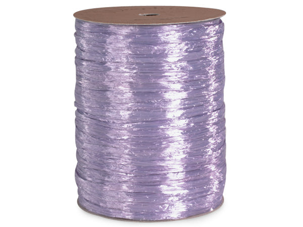 Pearlized Lavender Gift Wrap Packaging Raffia Ribbon with Gift Tags