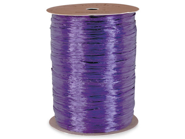 Pearlized Purple Gift Wrap Packaging Raffia Ribbon with Gift Tags
