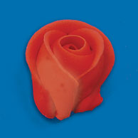 Red Side Rose - Medium Royal Icing Cake-Cupcake Decorations 12 Ct