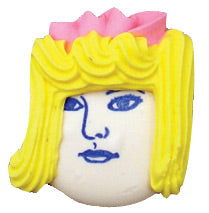 Queen Esther-Purim Face Royal Icing Cake-Cupcake Decorations 12 Ct