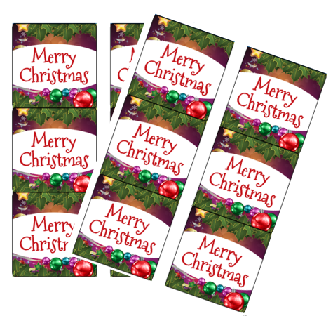 120ct Merry Christmas Lights Stickers