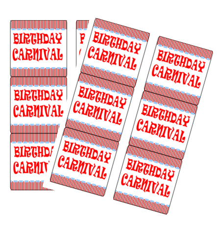 120ct Birthday Carnival Stickers