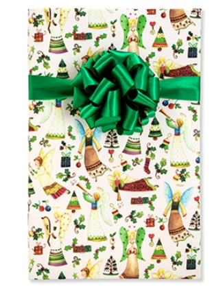 16 Ft Joyful Angels Christmas Gift Wrap