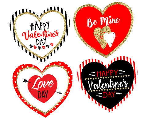 Valentine's Day Assorted Stickers