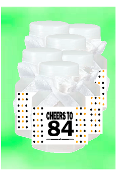 84th Birthday - Anniversary Party Favor Mini Bubbles with Wand -12pack